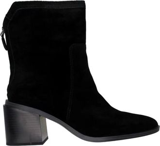 Vince Camuto Womens Vince Camuto Kortimy Boot Black Suede Block Heel Ankle Bootie HAWK1077