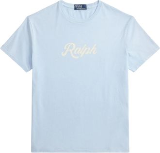 Ralph Lauren Tops, Heren, Blauw, XL, Katoen, The Ralph Logo T-shirt