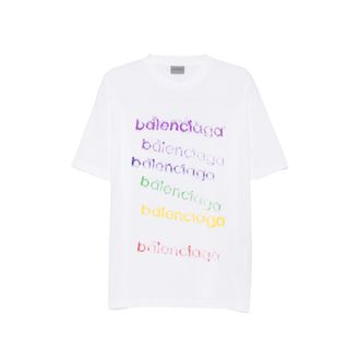 Balenciaga Logo-print Cotton T-shirt