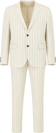 Eleventy Heren, Pakken, Beige, Maat: XL Tweed