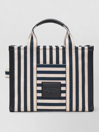 Marc Jacobs the tote bag medium stripe canvas tote bag