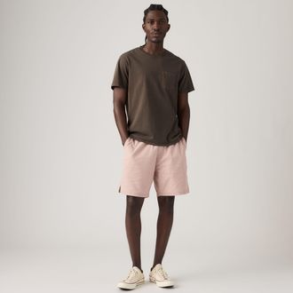 Levi's Boxer Cotton Linen Shorts - Mens - XL - Pink / Fawn Cotton Linen