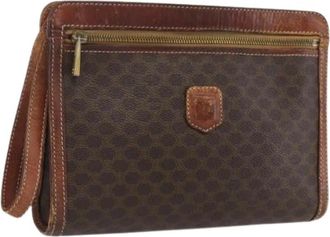 Celine Pre-owned Vintage Clutch - Dames - Vintage Clutch - Bruin - ONE Size - Leer - Vintage
