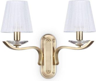 Ideal Lux Ideal Lux Pegaso - Lámpara de pared con 2 velas de latón satinado