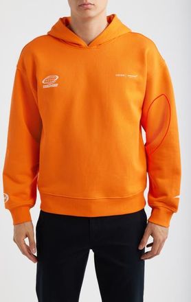 Reiss x McLaren Rowan Cotton Hoodie in Papaya Orange at Nordstrom, Size Xx-Large