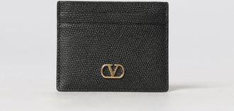 Valentino Garavani Portacarte di credito VLogo Signature in pelle a grana