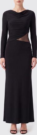 Eleh Abito lungo a tubino in jersey stretch con maniche lunghe