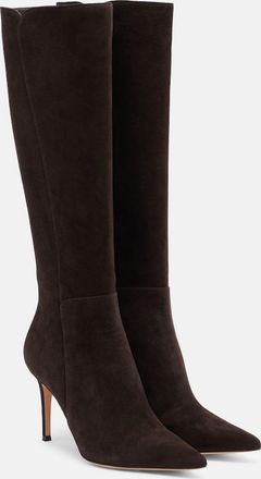 Gianvito Rossi Suede knee-high boots