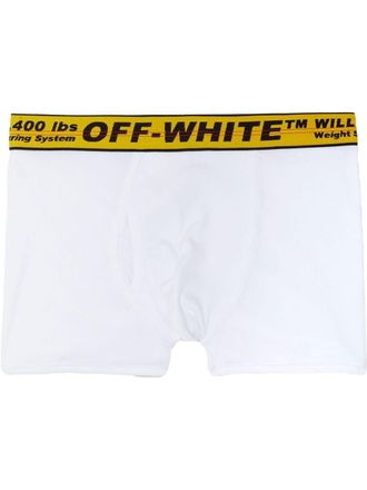 Off-white Boxer con stampa - Bianco