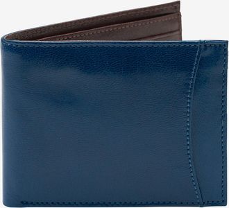Tusk Leonardo Slide Pocket Billfold in Blue /Chocolate at Nordstrom