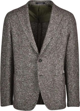Tagliatore Giacca in boucl&egrave; - Heren - Blazers - Grijs - XL - Wol - Jassen