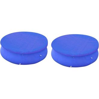 vidaXL Cubiertas Para Piscina 2 Uds Piscina Elevada Redonda 450-457 Cm Vidaxl
