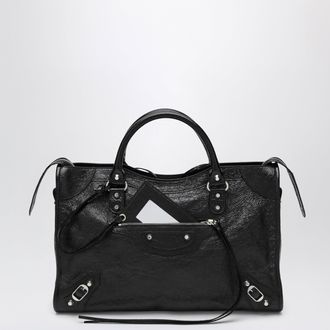 Balenciaga Le City Medium bag in Arena lambskin leather black