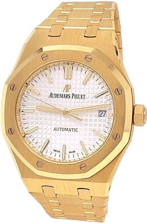 Audemars Piguet Pre-owned Audemars Piguet Royal Oak Silver Dial Ladies Watch 15450BA.OO.1256BA.01