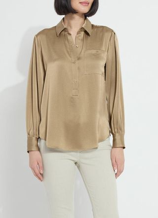Lyss&eacute; Mabel Collared Popover Shirt