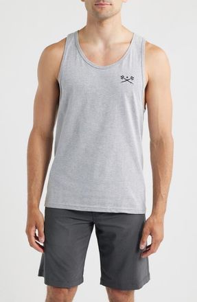 Dark Seas Go-To II Stock Cotton Tank in Heather Grey at Nordstrom, Size Xx-Large