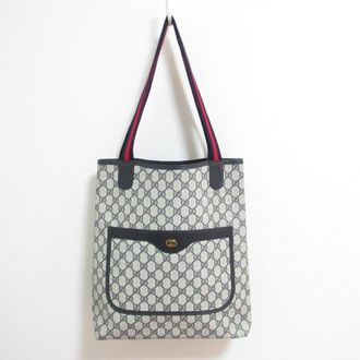 Gucci Navy Yellow Tote Bag (Pre-Owned)