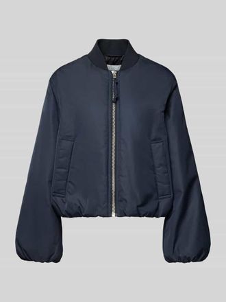 Marc O'Polo Denim Marc OPolo Denim Regular Fit Bomberjacke mit College-Kragen in Marine, Gr&ouml;&szlig;e XL