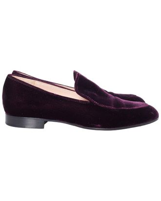 Gianvito Rossi Womens Velvet Marcel Velvet Loafer (Authentic Pre-Loved)