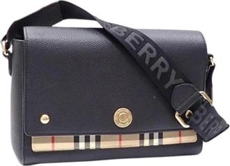 Burberry Pre-owned Cross Body Bags, female, Black, Size: ONE SIZE Pre-owned Vintage Shoulder Bag
