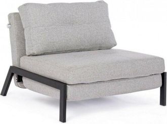 BIZZOTTO Sof&aacute; Cama 1 Plaza Que Ahorra Espacio En Tejido Beige Hayden 95x96x H79 Cm