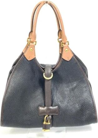 Loewe Pre-owned Shoulder Bags, female, Black, Size: ONE SIZE Pre-owned Leather handbags