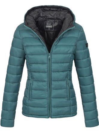 Marikoo dames gewatteerde jas Lucy met capuchon & lichte voering