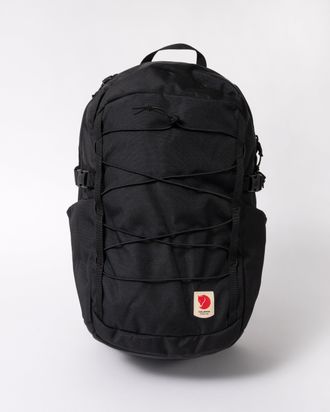Fj&auml;llr&auml;ven Unisex Skule Backpack in Black Recycled Material - One Size