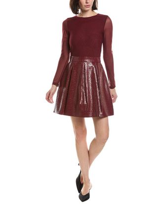 Alice & Olivia Alice + Olivia Chara Pleated Party Dress