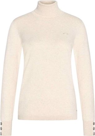 HV Polo Gezellige Coltrui Breiwerk - Dames - Truien - Beige - Maat: M