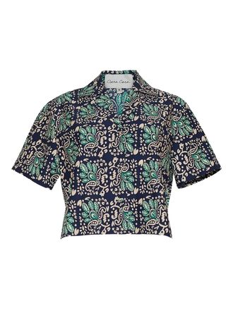 Cara Cara Kohut top - women - Cotton - L - Blue