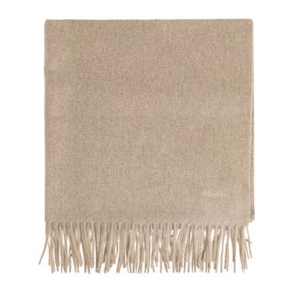 Max Mara Winter Scarves, female, Beige, Size: ONE SIZE Baci Scarf