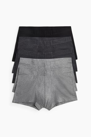 H&M 5er-Pack Kurze Trunks aus Baumwolle - Dunkelgrau