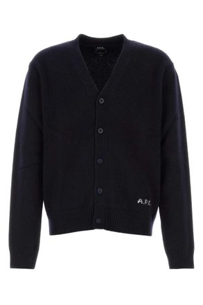 A.P.C. Dark Blue Regular Cardigans