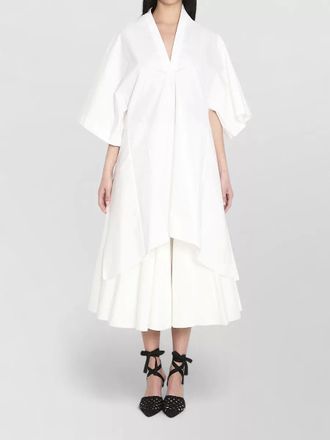 Jacquemus backless tunic dress asymmetric hem midi