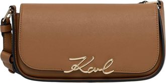 Karl Lagerfeld K/Signature Bolso Cruzado Peque&ntilde;o - Bags - Mujer - Marr&oacute;n - ONE SIZE
