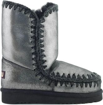 Mou Winterlaarzen - Dames - Winterlaarzen - Zwart - 36 EU - Wol - Schoenen