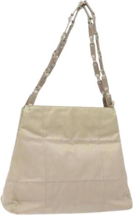 Prada Pre-owned Shoulder Bags, female, White, Size: ONE SIZE Pre-owned Vintage Tote Bag