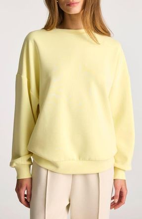 Mavi Lemon Oversize Sweatshirt in Lemon Meringue at Nordstrom, Size X-Small