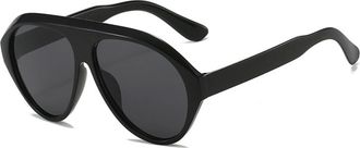 Generic Round Large Frame Mens And Womens Sunglasses Outdoor Vacation Party Photo Sun Glasses(Black)