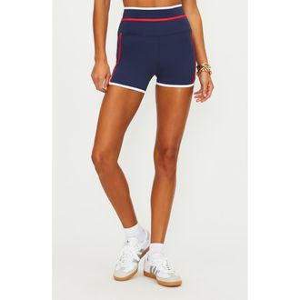 Beach Riot Ryder Stripe Shorts in Twilight Firework Colorblock at Nordstrom, Size X-Large