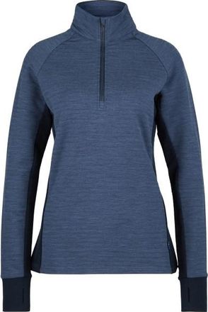 Stoic MerinoFleece260 FlenSt. Half Zip Merinopullover für Damen | blau