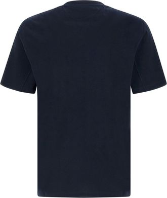Brunello Cucinelli Printed Cotton Jersey T-Shirt - Navy