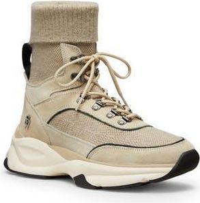 Stuart Weitzman High Top Sneaker in Glaze/Black/Glaze/Glaze at Nordstrom Rack, Size 10