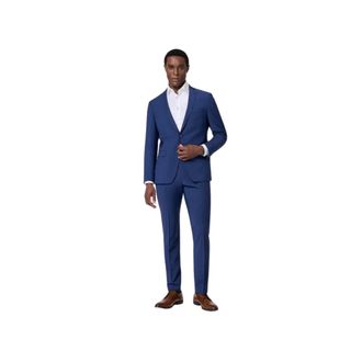 Roy Robson Stretch Wool Blend 2-Button Suit - Heren - Business pakken - Blauw - M - Wol - Kostuums