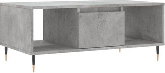 vidaXL Vidaxl - Coffee Table Concrete Grey 90x50x36.5 cm Engineered Wood
