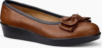 Hotter Womens Jade Womens Low Wedge Pumps - Brown - Size: 7.5