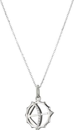 Monica Rich Kosann Mini Strength Apollo Necklace in Silver at Nordstrom, Size 18