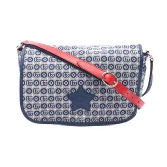 Gucci Vintage, unisex, Blauw, ONE Size, Leer, Pre-owned Vintage Schoudertas