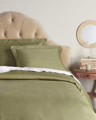 Superior 300 Thread Count Egyptian Cotton Solid Duvet Cover Set